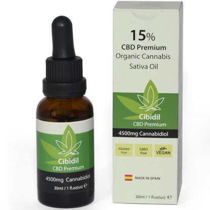 500 KOSMETIKKPRODUKTER - CIBIDIL AVSLAPPENDE CBD-OLJE 15 % 30 ML