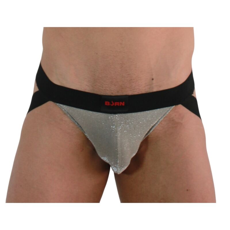 BURN - 001 JOCK SHINY BEIGE / SVART XL