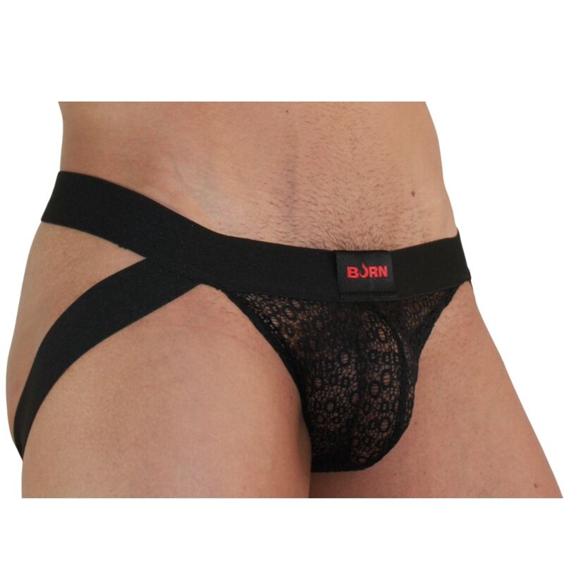 BURN - 005 JOCK LINGERIE SVART XL