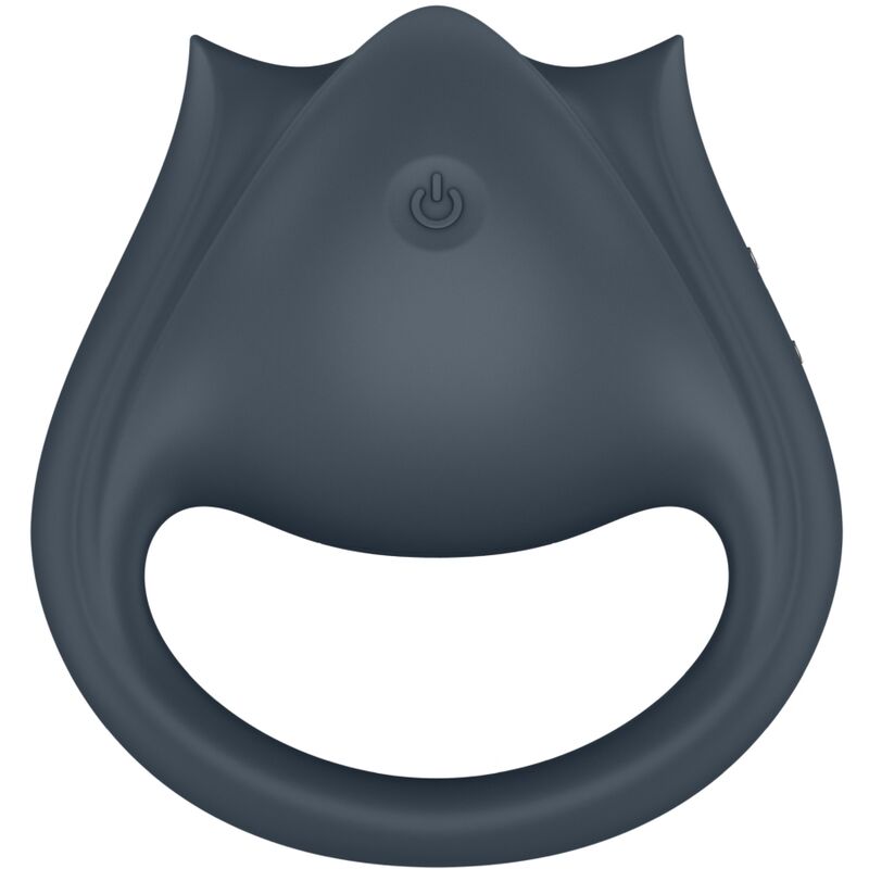 SATISFYER - PERFEKT PAR 2 MULTIVIBRATOR 2-I-1 PENISRING OG FINGERSTIMULATOR GRÅ