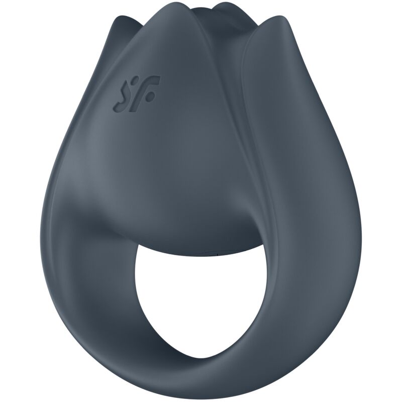 SATISFYER - PERFEKT PAR 2 MULTIVIBRATOR 2-I-1 PENISRING OG FINGERSTIMULATOR GRÅ