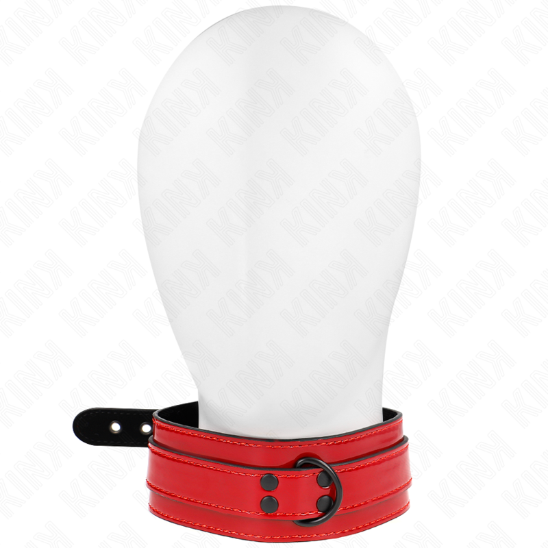 KINK - VINRØD JUSTERBART HALSKE 37,5-49,5 CM X 5 CM