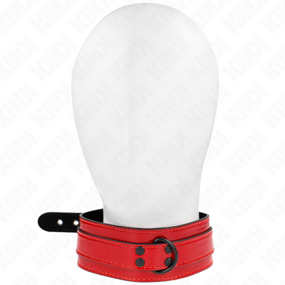 KINK - VINRØD JUSTERBART HALSKE 37,5-49,5 CM X 5 CM