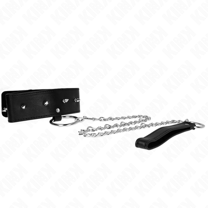 KINK - HALSKE 65 CM MED LINJE MED SØLVSTENG MODELL 2 JUSTERBAR 36-43 CM X 5 CM