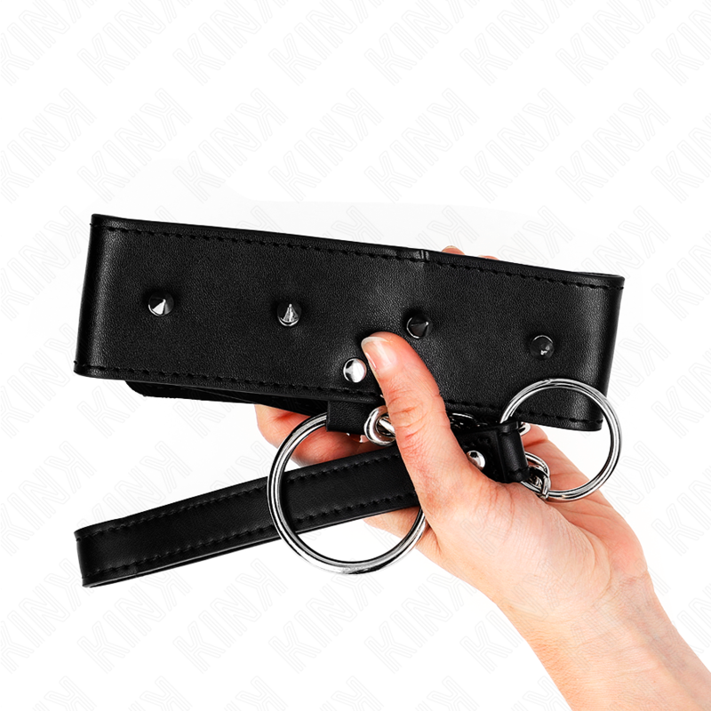 KINK - HALSKE 65 CM MED LINJE MED SØLVSTENG MODELL 2 JUSTERBAR 36-43 CM X 5 CM