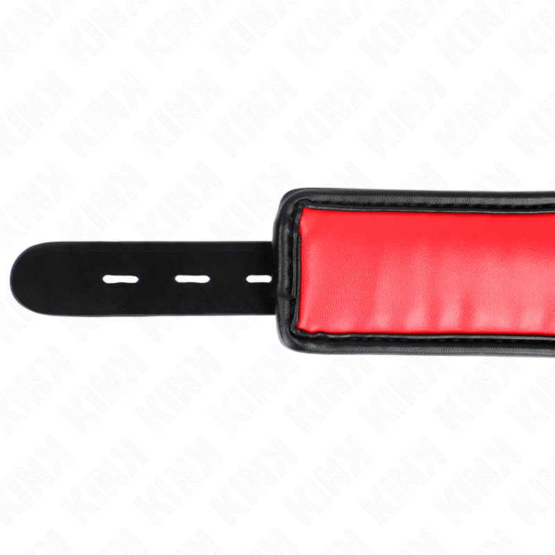 KINK - HALSKEIE MED SVAMPREIM I IMITERT SKINN MODELL 3 JUSTERBAR 37-54 CM X 3 CM