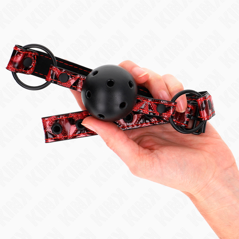 KINK - DIAMANTMØNSTERBALL 4,5 CM KNEBLEM MODELL 2 64,5 CM JUSTERBAR 42–60 CM