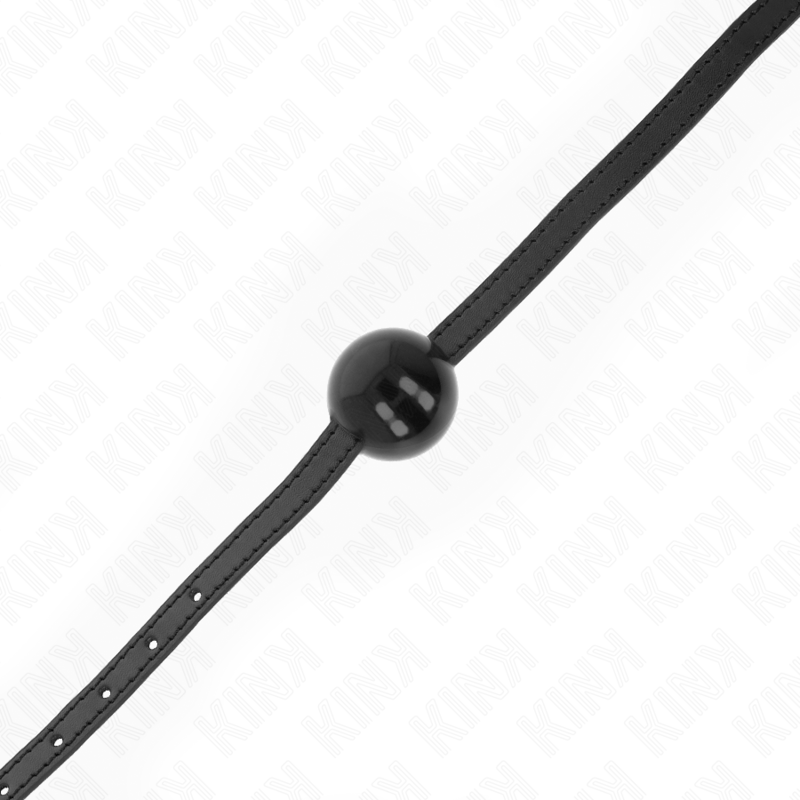 KINK - SVART ENKELT, SOLID BALL 4 CM KNEBLEM 65 x 1,5 CM