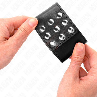 KINK - HÅNDLEDSBELTER MED TRYKKFESTING SVART JUSTERBAR 19–24 CM X 5,5 CM