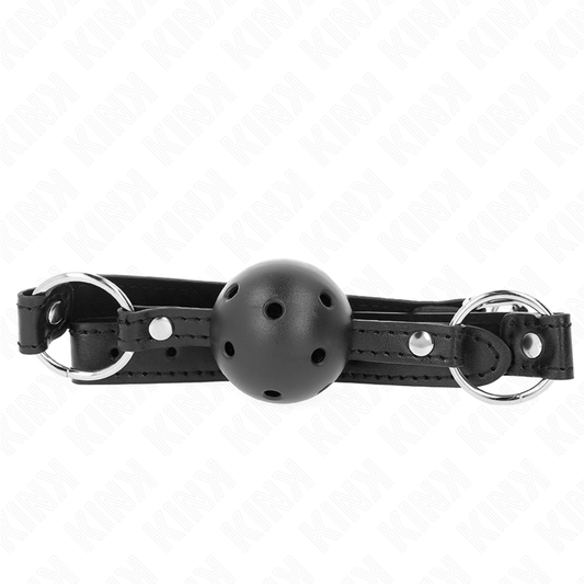KINK - HULL HARD SVART BALL 4,5 CM KNEBLEM MODELL 1 63,5 X 2 CM