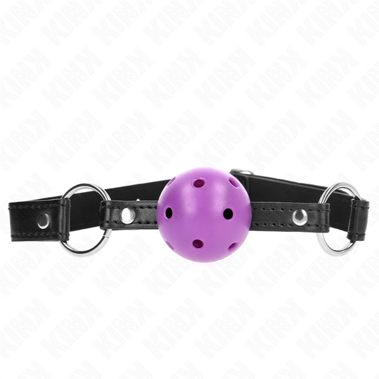 KINK - HULL HARD LILLA BALL 4,5 CM KNEBLEM 63,5 X 2 CM