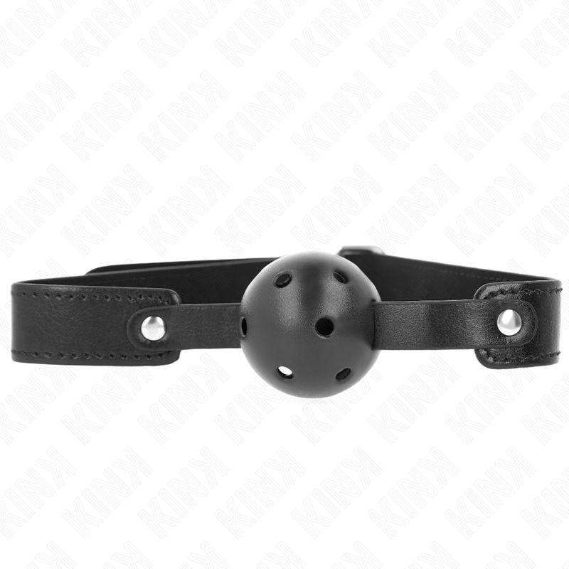KINK - SVART PUSTENDE BALL 4,5 CM KNEBLEM 65 x 2,5 CM