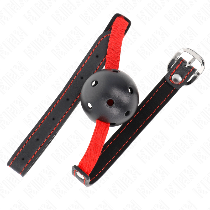 KINK - HULT HARDT MUNN 4,5 CM KNEBLEM MED ELASTISK BELTE 56 x 1,5 CM