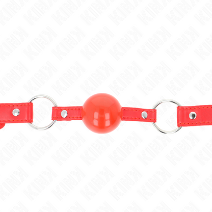 KINK - TPE-BALL 4 CM KNEBLEM MED ROJO-LÅS 60 x 2 CM