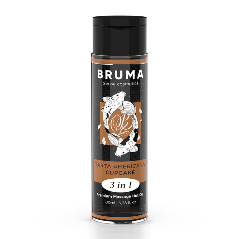 BRUMA - PREMIUM MASSASJE VARM OLJE CUPCAKE 3 I 1 - 100 ML