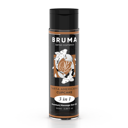 BRUMA - PREMIUM MASSASJE VARM OLJE CUPCAKE 3 I 1 - 100 ML