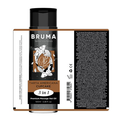 BRUMA - PREMIUM MASSASJE VARM OLJE CUPCAKE 3 I 1 - 100 ML
