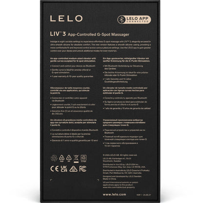LELO - LIV™ 3 G-PUNKTSSTIMULATOR BLÅ