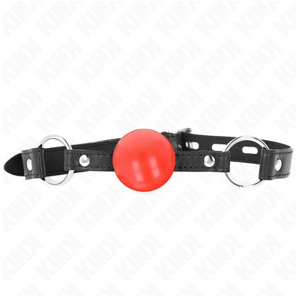 KINK - RØD TPE-BALL 4 CM KNEBLEM 60 x 2 CM