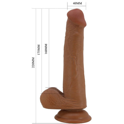 PRETTY LOVE - TALLEN REALISTISK DILDO 22 CM BRUN