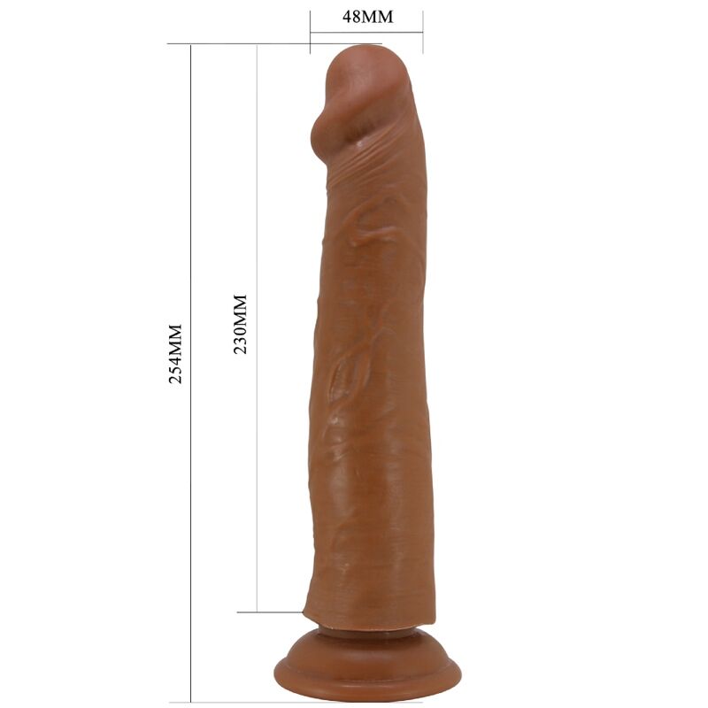 PRETTY LOVE - SHARIFE REALISTISK DILDO 25 CM BRUN