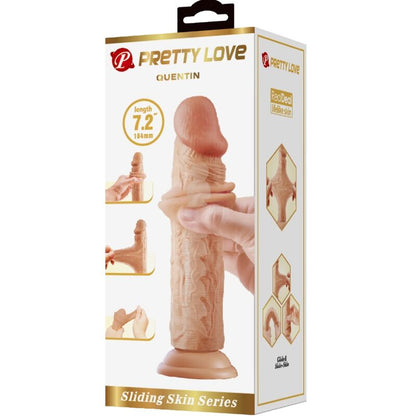 PRETTY LOVE - QUENTIN REALISTISK DILDO 18 CM FLESH