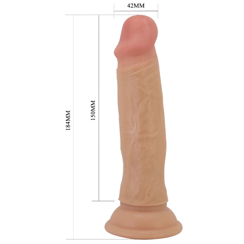 PRETTY LOVE - QUENTIN REALISTISK DILDO 18 CM FLESH