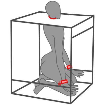 HEMMELIG KUPOL - KINK KLUBB CABINA BUKKAKE SVART &amp; RØD