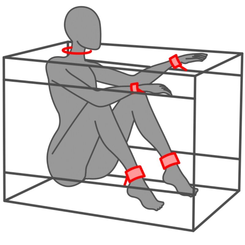 SECRET DOME - KINK CLUB LA NICHE CABIN BLACK & RED