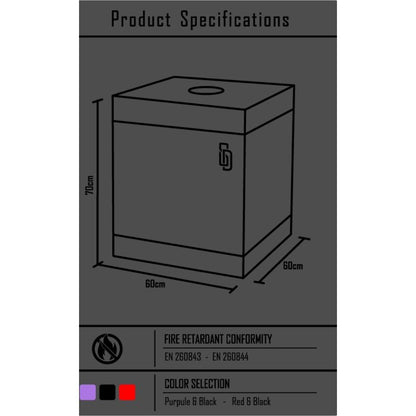 HEMMELIG KUPOL - KINK KLUBB CABINA BUKKAKE SVART &amp; RØD