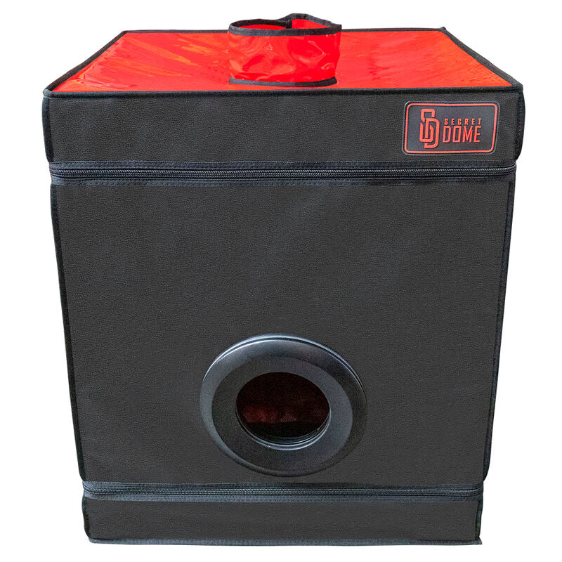 HEMMELIG KUPOL - KINK KLUBB CABINA BUKKAKE SVART &amp; RØD