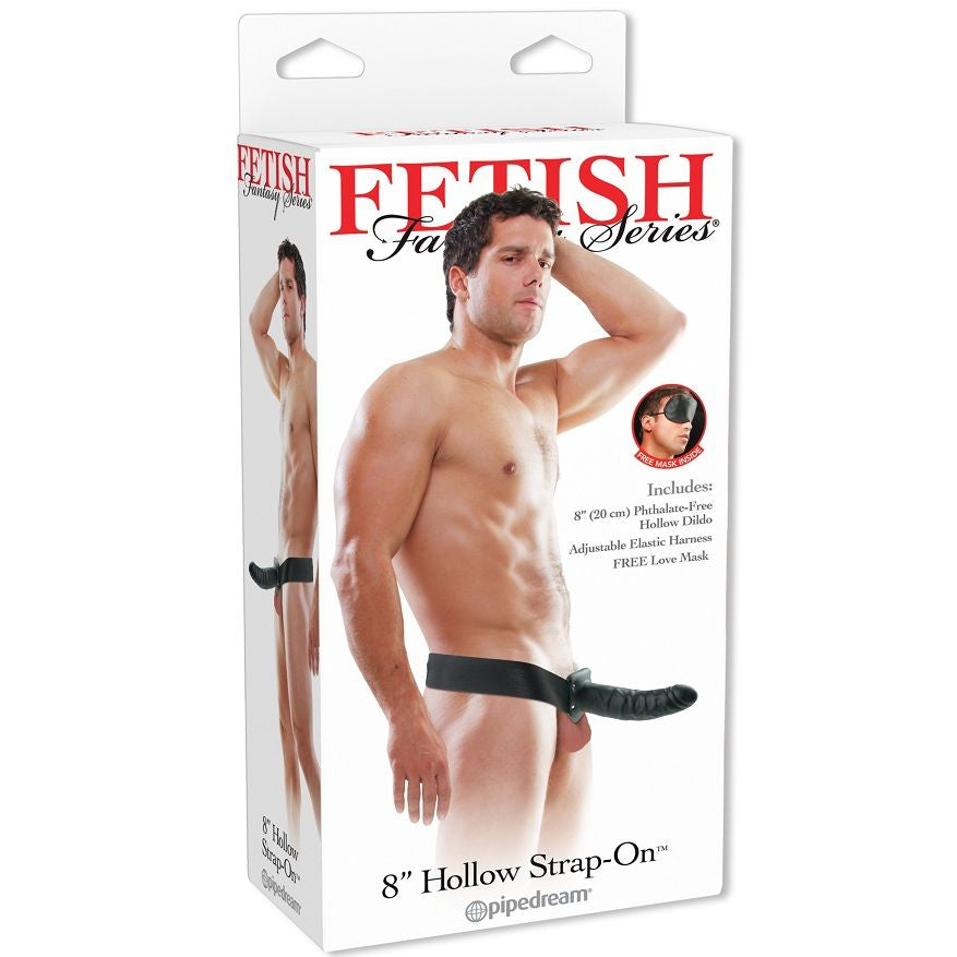 FETISH FANTASY-SERIE - 19 CM HULL STRAP-ON SVART