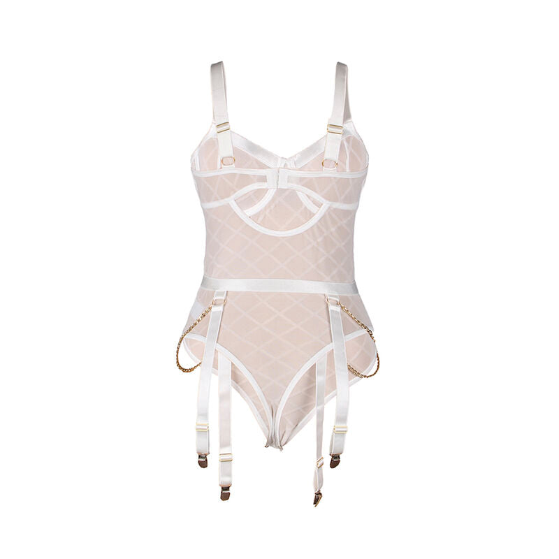 SUBBLIME - 954291 BODY MED KJEDER + HÅNDBELTE HVIT L/XL