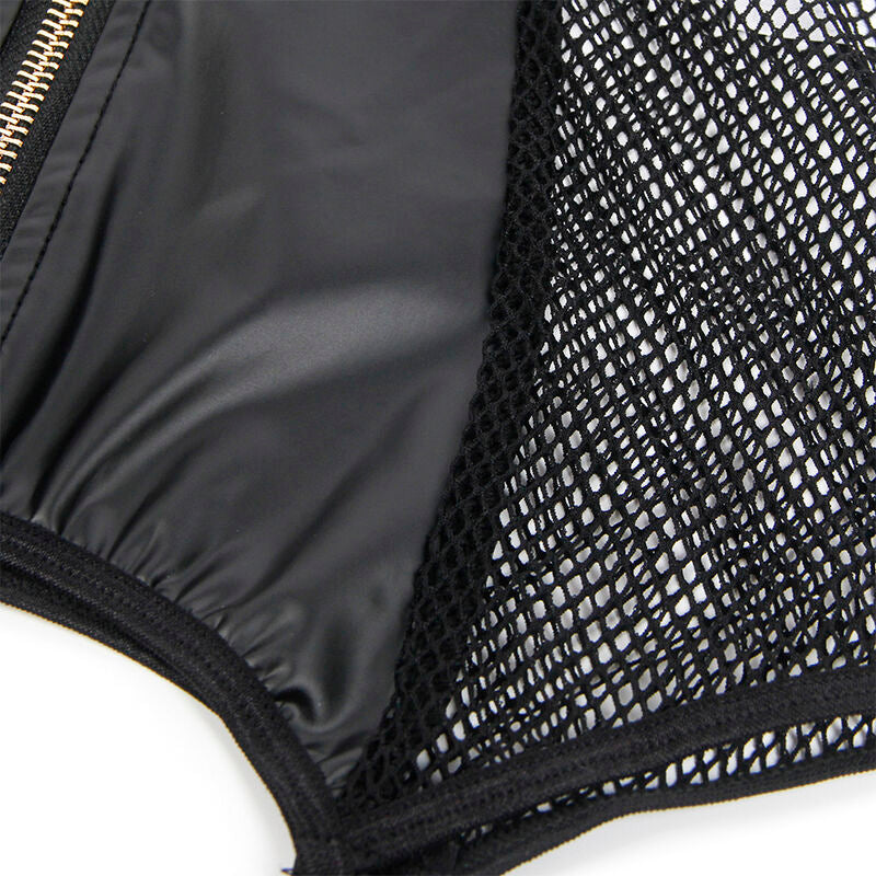 SUBBLIME - 954451 SEXY NETTKJOLE I SKINN SVART L/XL