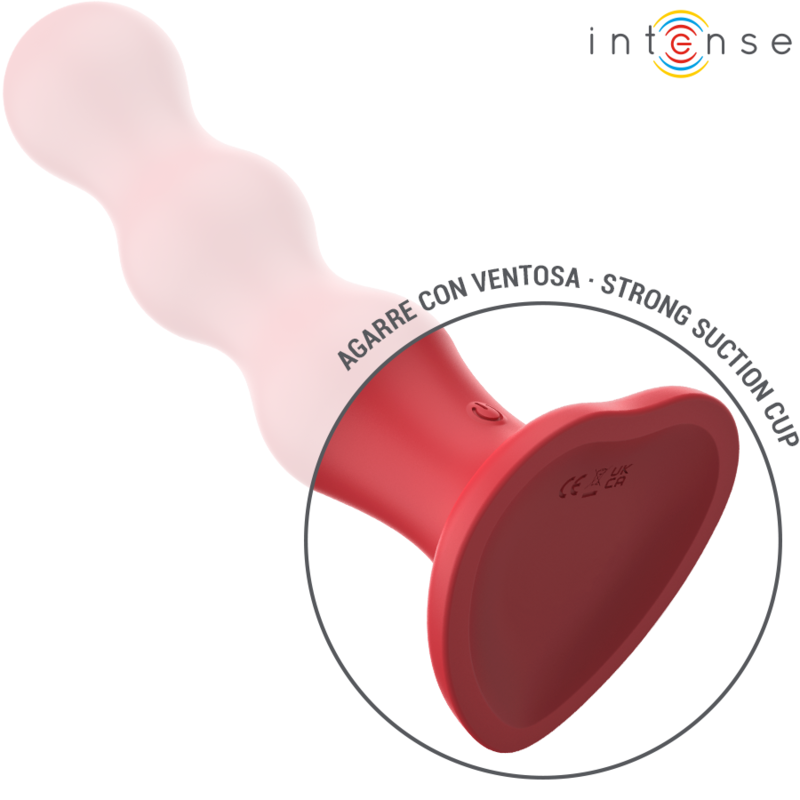 INTENSE - CODY VIBRATOR MED SUGEKOPP RØD FJERNKONTROLL