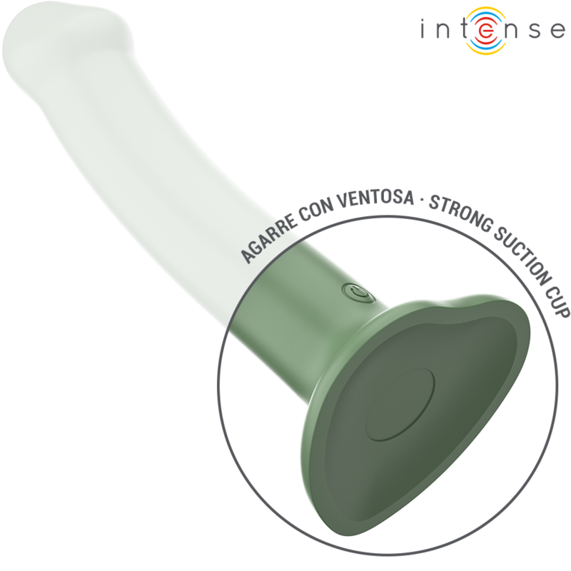 INTENS - BECCA VIBRATOR MED SUGEKOPP 10 VIBRASJONER GRØNN FJERNKONTROLL