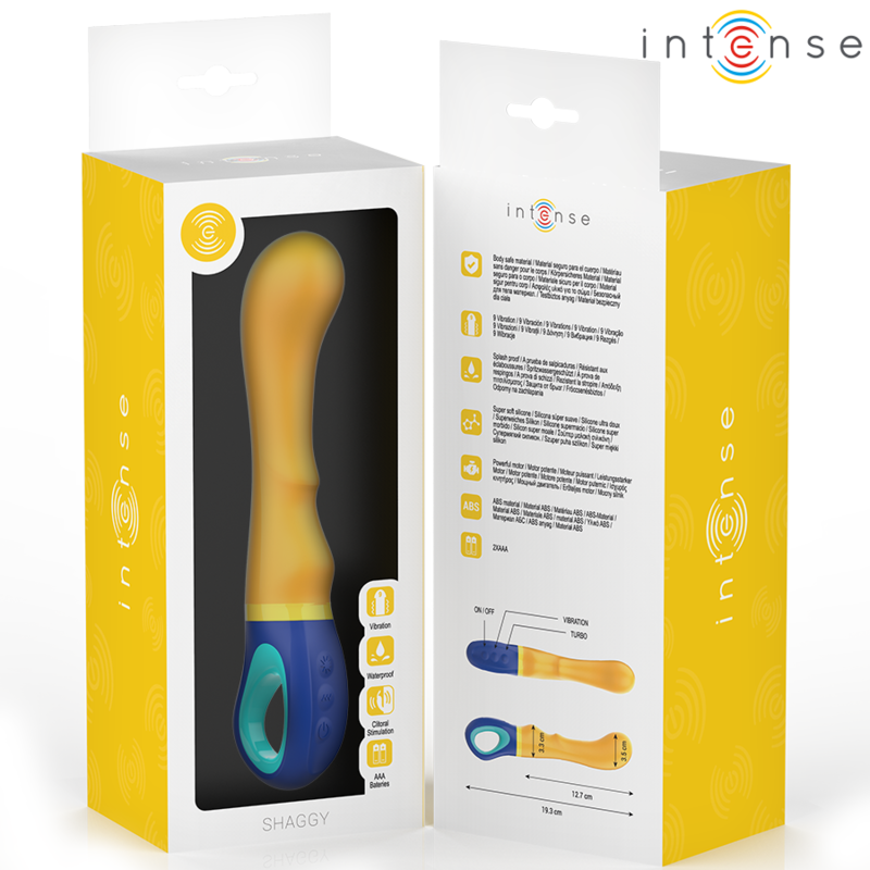 INTENS - SHAGGY G-PUNKTVIBRATOR GUL