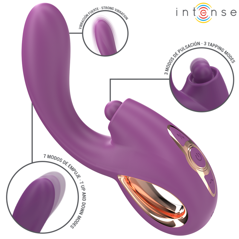 INTENS - LALI MULTIFUNKSJON G-PUNKTSVIBRATOR TAPPING &amp; THRUST &amp; VIBRATION LILLA