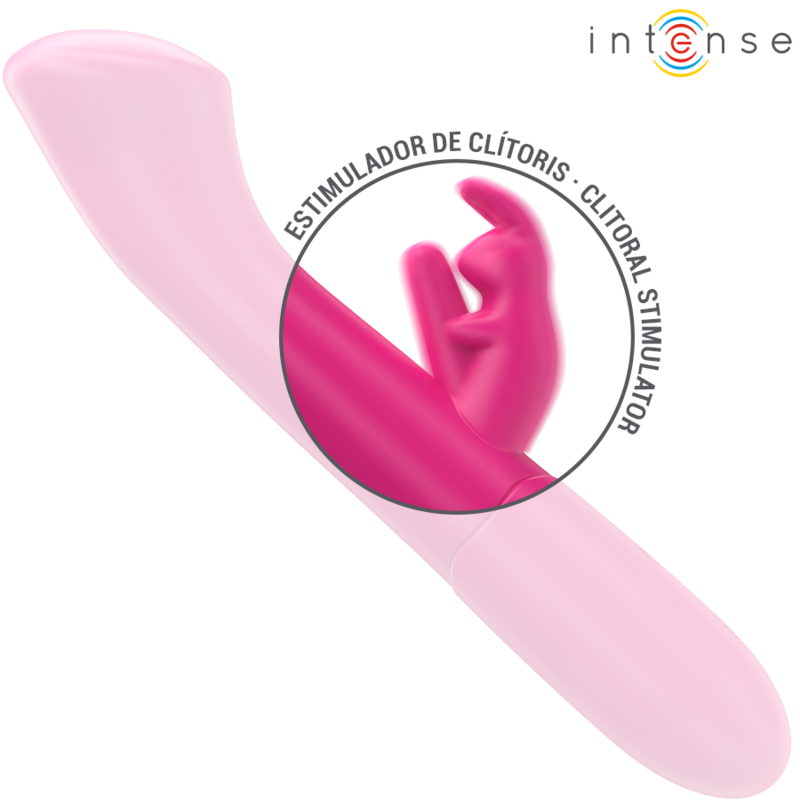 INTENSE - JULIETA KANINVIBRATOR 18,6 CM 10 VIBRASJONER ROSA