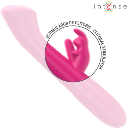 INTENSE - JULIETA KANINVIBRATOR 18,6 CM 10 VIBRASJONER ROSA