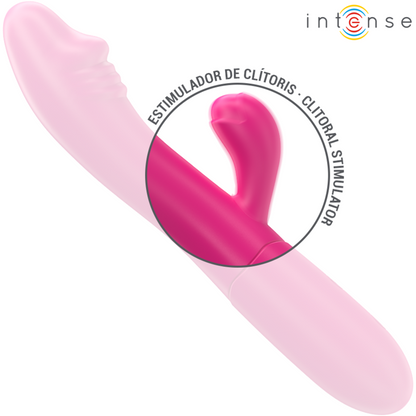 INTENSE - IVY FLEXIBLE VIBRATOR 10 VIBRATIONS WITH STIMULATING TONGUE PINK