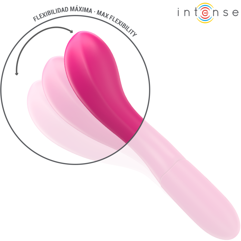INTENS - LISETTE VIBRATOR 19 CM FLEKSIBEL 10 VIBRASJONER ROSA