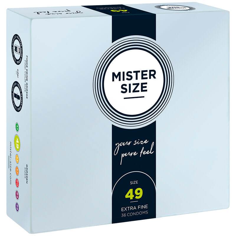 MISTER SIZE - KONDOMSTØRRELSE S 49 MM (36 ENHETER)