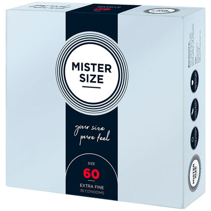 MISTER SIZE - KONDOMSTØRRELSE XL 60 MM (36 ENHETER)