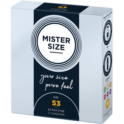 MISTER SIZE - KONDOMSTØRRELSE M 53 MM (3 ENHETER)