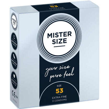 MISTER SIZE - KONDOMSTØRRELSE M 53 MM (3 ENHETER)