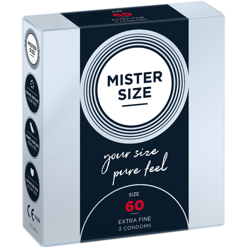 MISTER SIZE - KONDOMSTØRRELSE XL 60 MM (3 ENHETER)