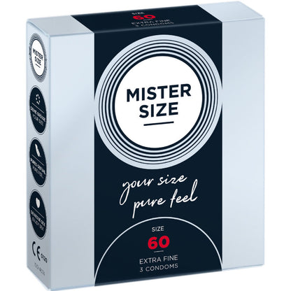 MISTER SIZE - KONDOMSTØRRELSE XL 60 MM (3 ENHETER)