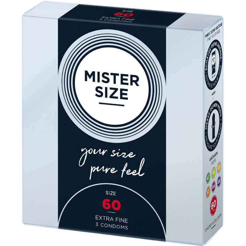 MISTER SIZE - KONDOMSTØRRELSE XL 60 MM (3 ENHETER)
