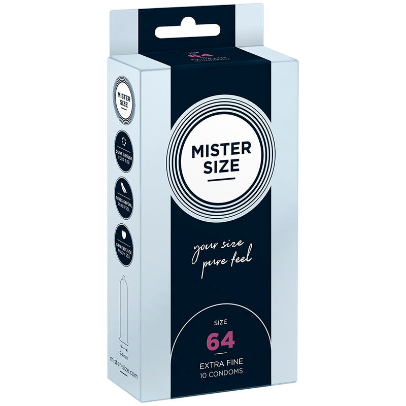 MISTER SIZE - KONDOMSTØRRELSE XXL 64 MM (10 ENHETER)